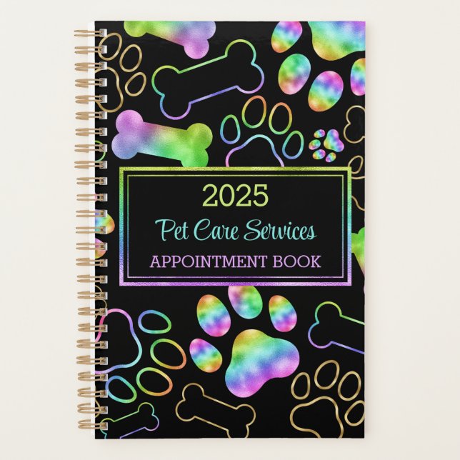 Agenda Pet Sitter, Passeio de Cães, Consulta de Embelezam (Frente)