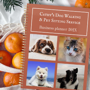 Agenda Pet Sitting Dog Walking Service Foto Personalizada