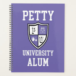 Agenda Petty University Alum formando alma mater periwink