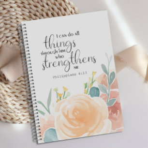 Agenda Philippians 4:13 Eu posso fazer tudo por ele