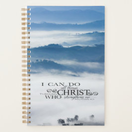 Agenda Philippians 4:13 Todas as coisas através da Bíblia