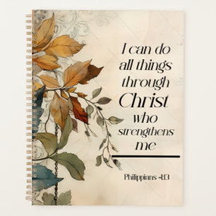 Agenda Philippians 4:13 Todas as coisas através da Bíblia