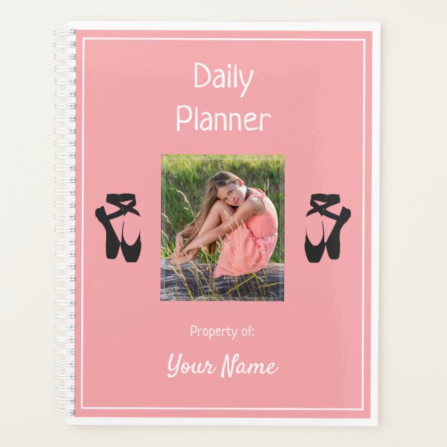 Agenda Photo Daily Planner - Estudante da Escola - HAMbyW (Frente)