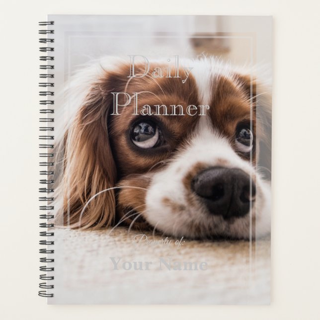 Agenda Photo Daily Planner mostrando um cachorrinho - HAM (Frente)