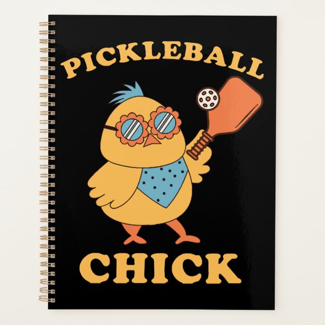 Agenda Pickleball Chick - retrô (Frente)