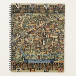 Agenda Pictorial Map of Cambridge, Inglaterra