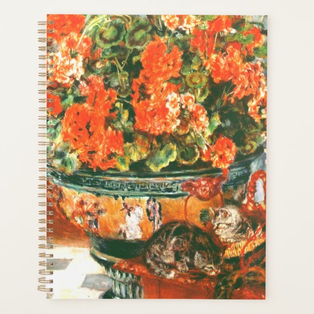 Agenda Pierre-Auguste Renoir Geraniums E Cats (Frente)