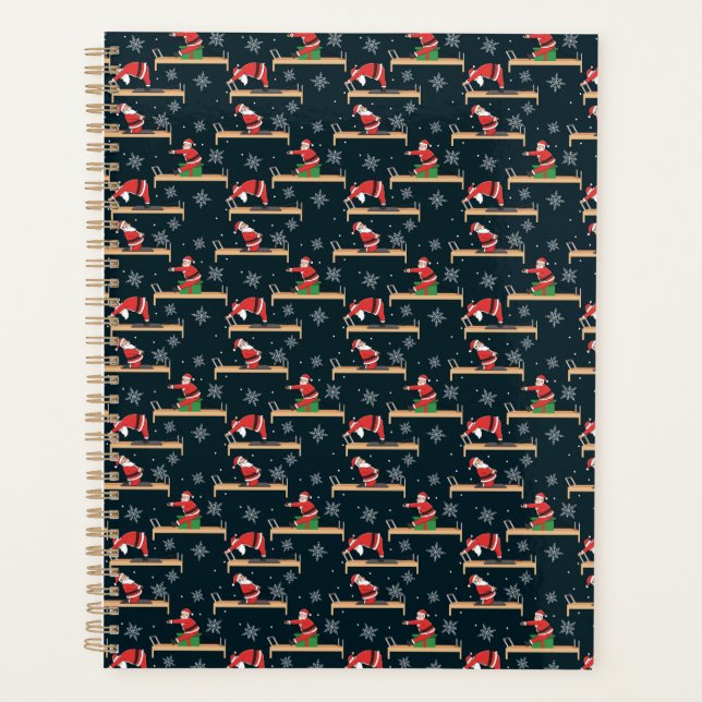 Agenda Pilates Reformer Santa Seamless Christmas Patterns (Frente)