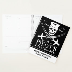 Agenda Piloto Funny Skull Aviões Piram Humor Personali