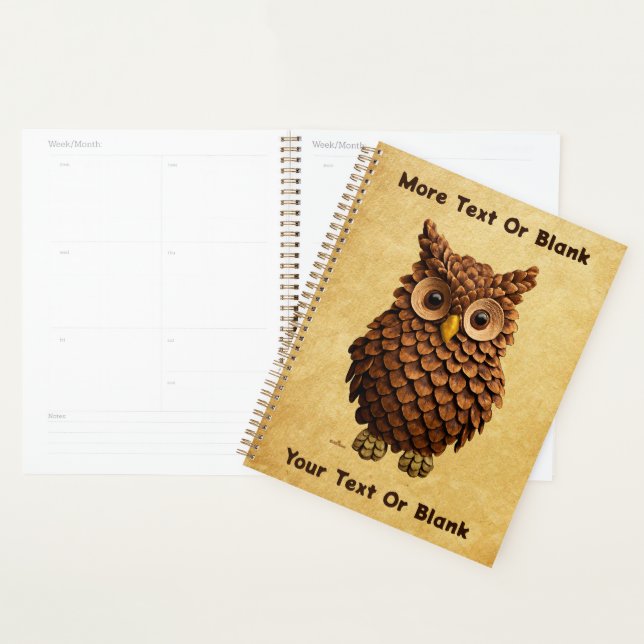 Agenda Pine Cone Owl (Exibição)