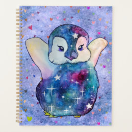 Agenda Pinguim chamado Botão