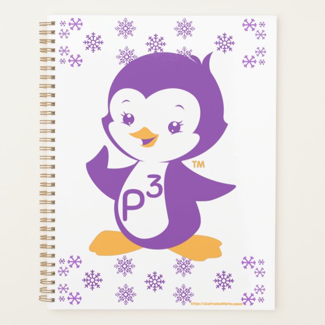 Agenda Pinguim Púrpura da Peppy (Frente)