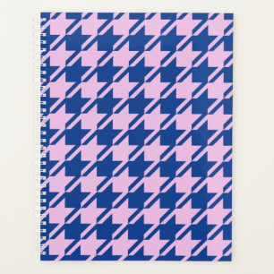 Agenda Pink-alto-dente+Padrão Azul