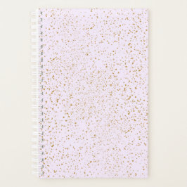 Agenda Pink and Gold Splatter Notebook