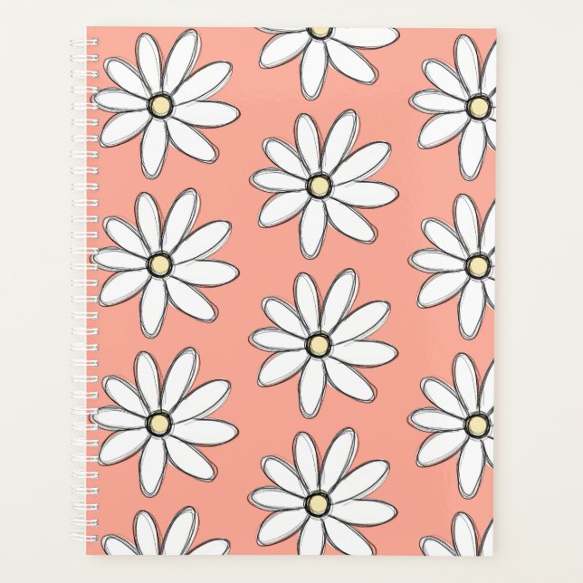 Agenda Pink Daisy Planner (Frente)