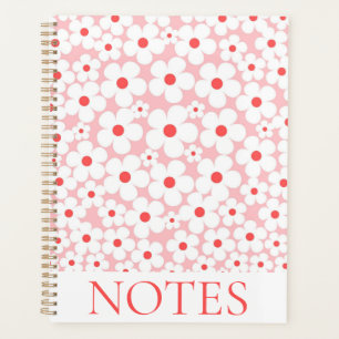 Agenda Pink Flower Blossom Padrão Moderno