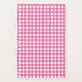 Agenda Pink Gingham Planner