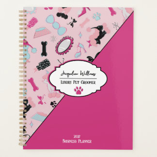 Agenda Pink Girly Mid-Century Pet Groomer