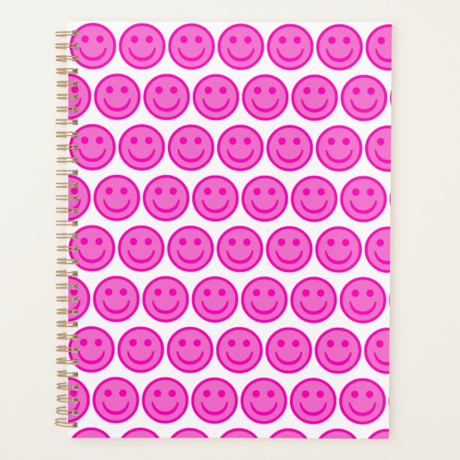 Agenda Pink Happy Face Planner (Frente)