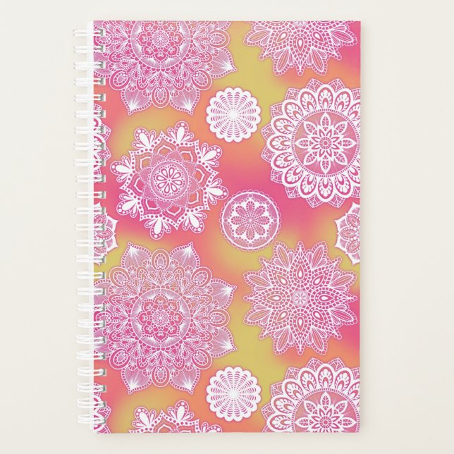 Agenda Pink Mandala Planner (Frente)