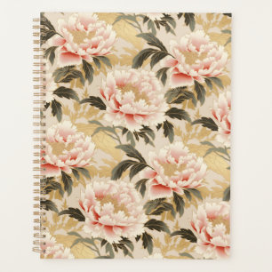 Agenda Pink Peony Chiyogami Planner