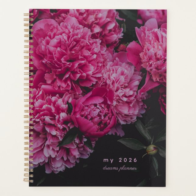 Agenda Pink Peony Dreams Planner (Frente)
