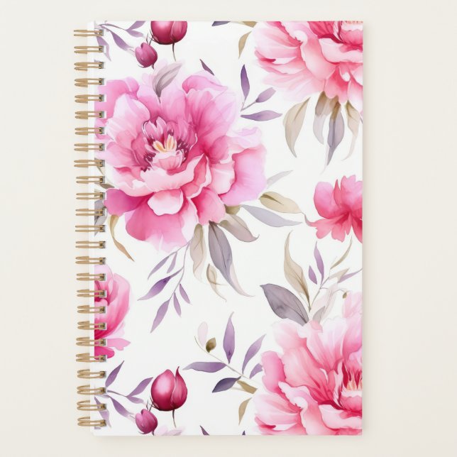 Agenda Pink Peony Floral (Frente)