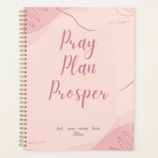 Agenda Pink Pray Plan Prosper Faith-Based Daily 