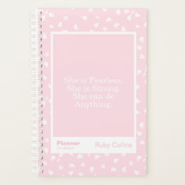 Agenda Pink/White Floral Block Quote | Fully Customizable