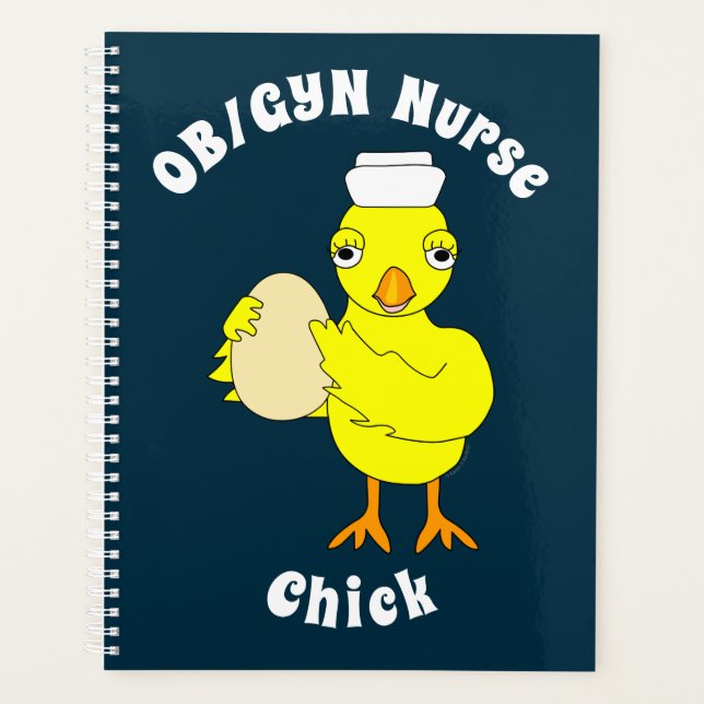 Agenda Pintinho de Enfermeiro OB/GYN (Frente)