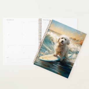 Agenda Pintor De Surfe De Praia De Coton De Tulear