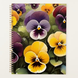 Agenda Pintura a aquarela e púrpura