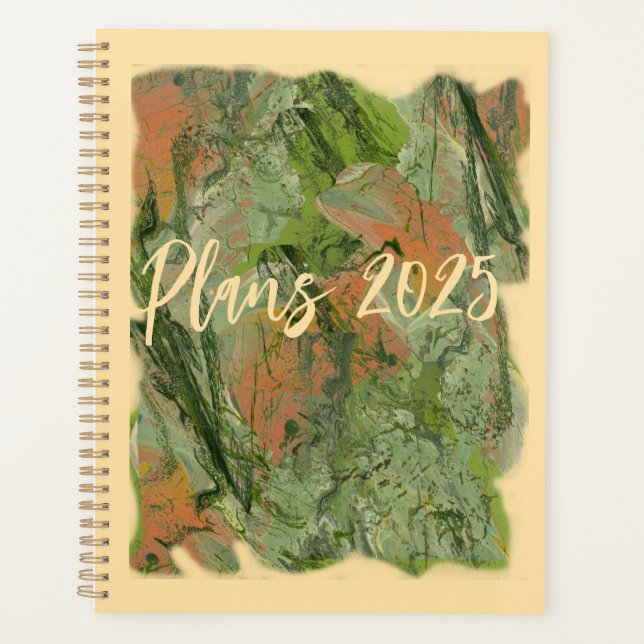 Agenda Pintura acrílica fluida em um planador (Frente)