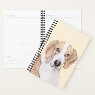 Agenda Pintura Americana de Foxhound - Arte Cachorra Orig