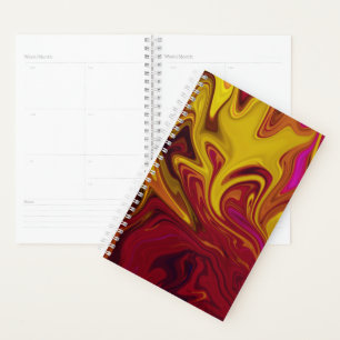 Agenda Pintura colorida de abstrato