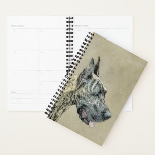 Agenda Pintura com o Grande Dane (Brindle) - Arte Canina
