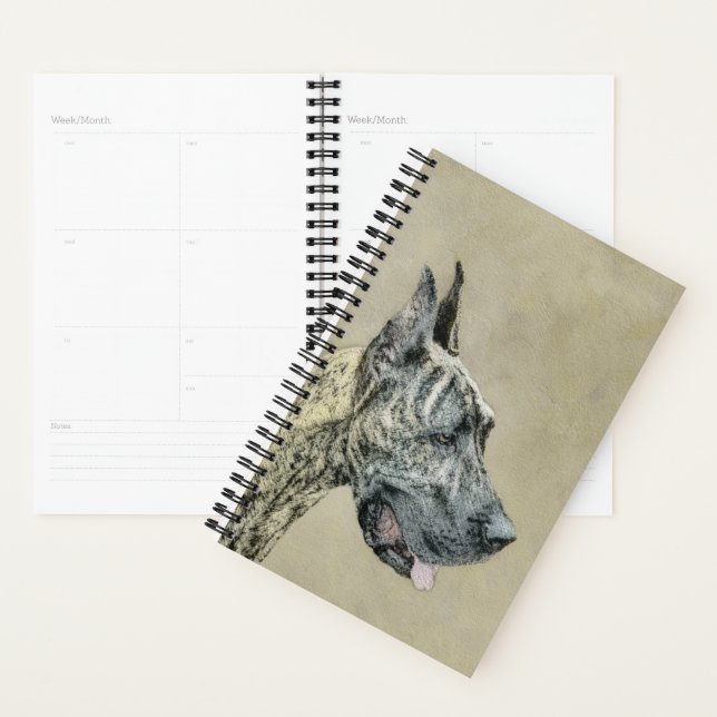 Agenda Pintura com o Grande Dane (Brindle) - Arte Canina  (Exibição)