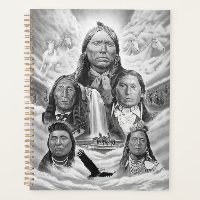Agenda Pintura de Americanos nativos Famosos de Modelo Pe (Frente)