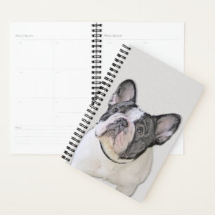 Agenda Pintura de Bulldog Francês (Brindle Pied) - Arte C