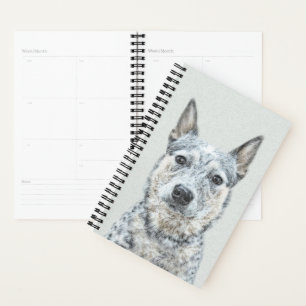 Agenda Pintura de Cachorro Australiano - Arte Original Bo