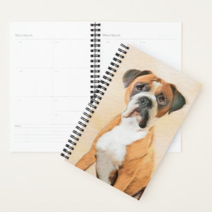 Agenda Pintura De Cachorro Descortada Arte Animal Origina