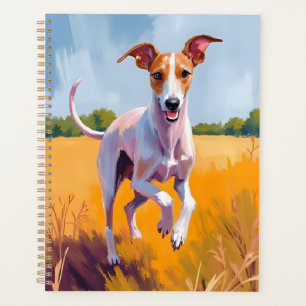 Agenda Pintura de cachorro galgo italiano animal de estim