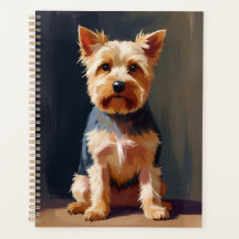 Pintura de Cachorro Yorkshire Terrier Animal de Es