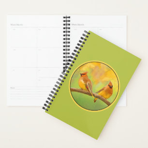 Agenda Pintura De Cedar Waxwing - Arte De Cachorro Origin