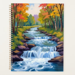 Agenda Pintura de Paisagem Natural de Cachoeira