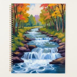 Agenda Pintura de Paisagem Natural de Cachoeira