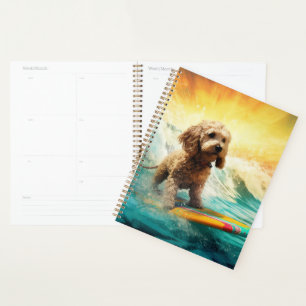 Agenda Pintura de surf em praia em Cockapoo