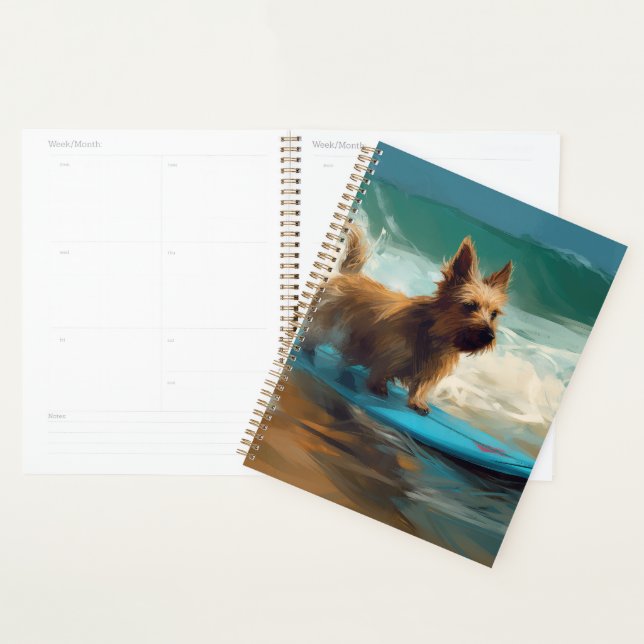 Agenda Pintura de surfe na praia australiana Terrier (Exibição)