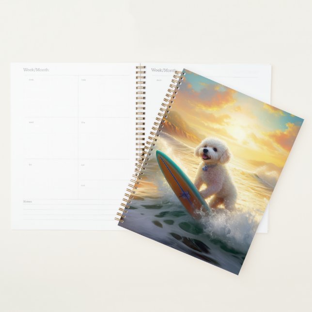 Agenda Pintura de surfe na praia de Bichon Frise (Exibição)