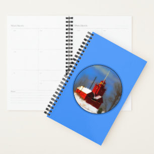 Agenda Pintura do Farol Vermelho Grande - Arte Original